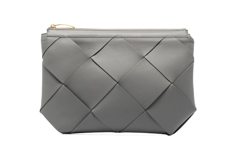 bottega veneta grey maxi intrecciato leather clutch bag pouch gold daniel lee jodie bag nero leather sandals italy winter browns fashion