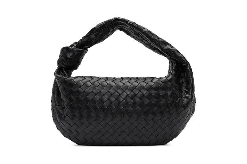 Bottega Veneta Jodie Leather Intrecciato Bag Orange Brown Black