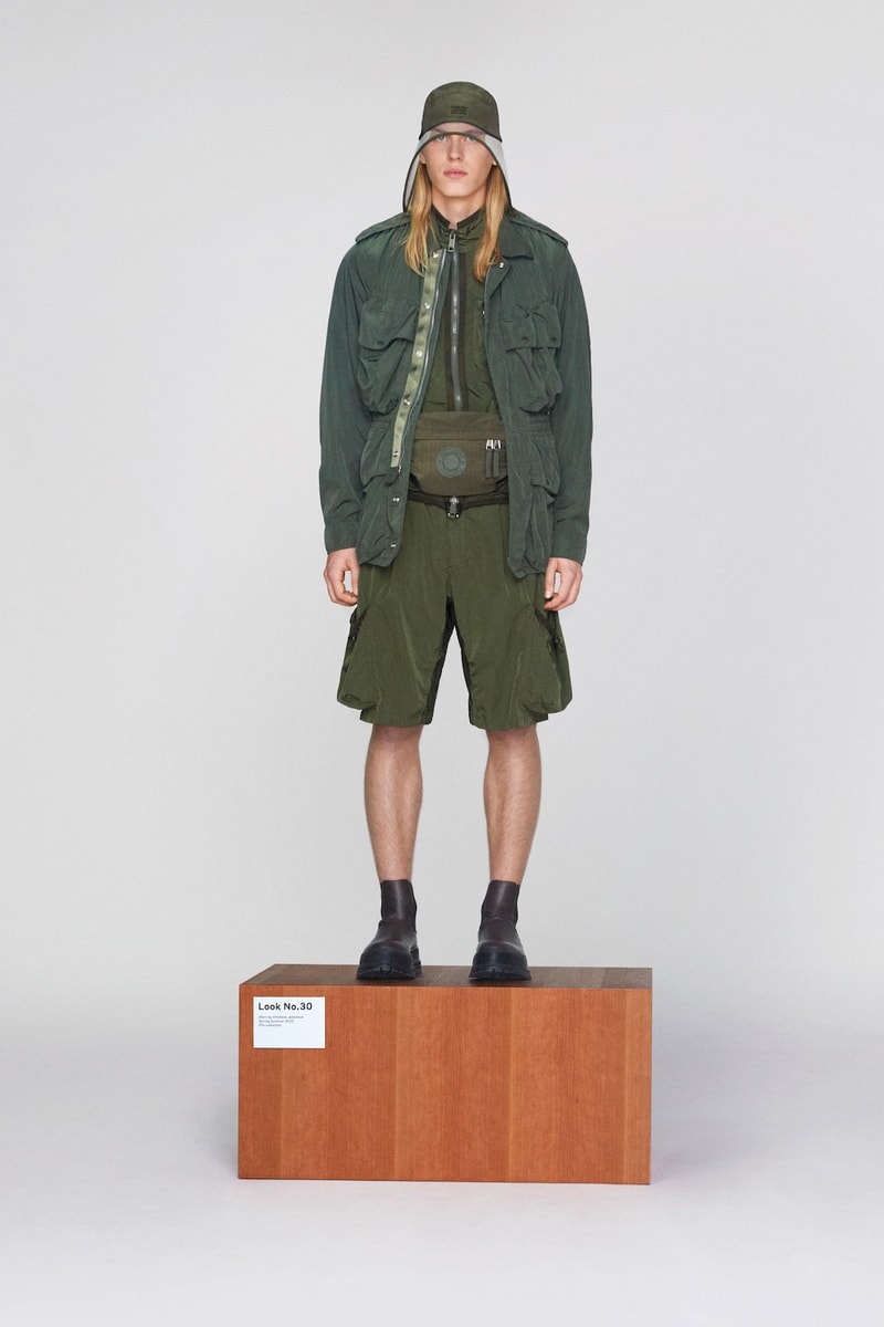 burberry pre fall 2020 collection riccardo tisci tb monogram outerwear skirts bags irina-shayk boots hats accessories 