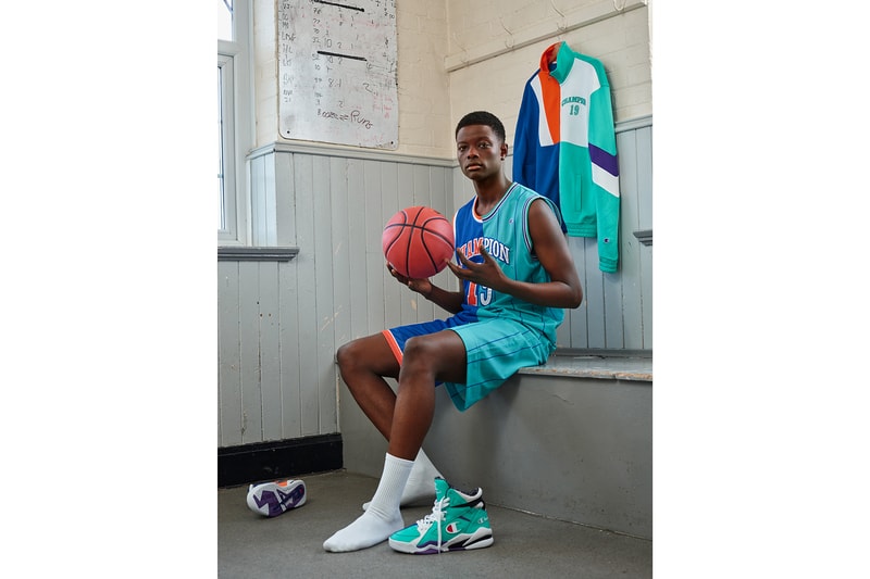 champion spring summer collection lookbook hoodies shirts shorts sneakers jackets 