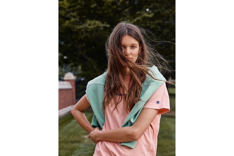 champion spring summer collection lookbook hoodies shirts shorts sneakers jackets 