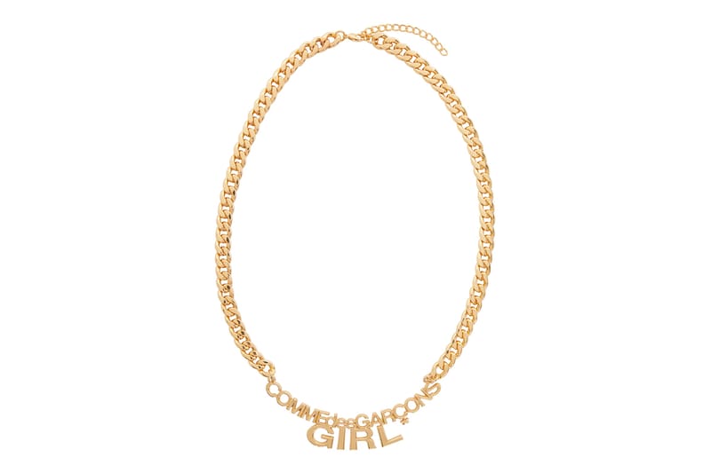 COMME des GARÇONS Girl's Gold Logo Necklace Is Your Next Statement Piece