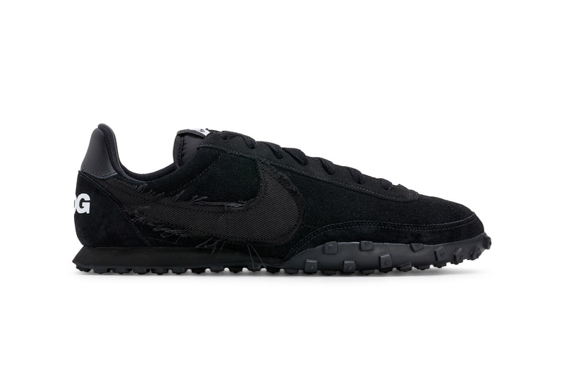 comme des garcons nike waffle racer 2 black release info price collaboration 