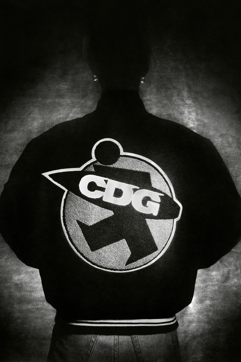 COMME des GARÇONS x Stussy Collaboration Varsity Jacket 40th Anniversary
