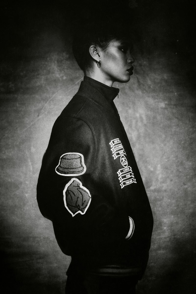 COMME des GARÇONS x Stussy Collaboration Varsity Jacket 40th Anniversary