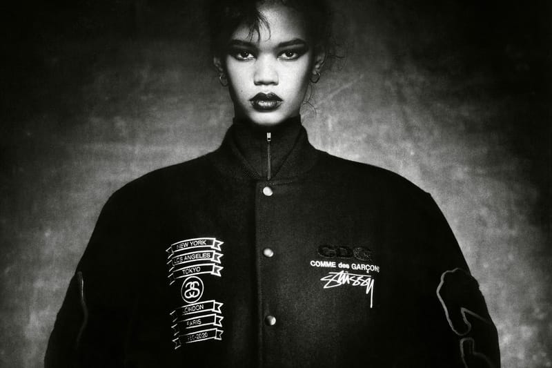 Stussy Teams Up With COMME des GARÇONS on 40th Anniversary Varsity Jacket