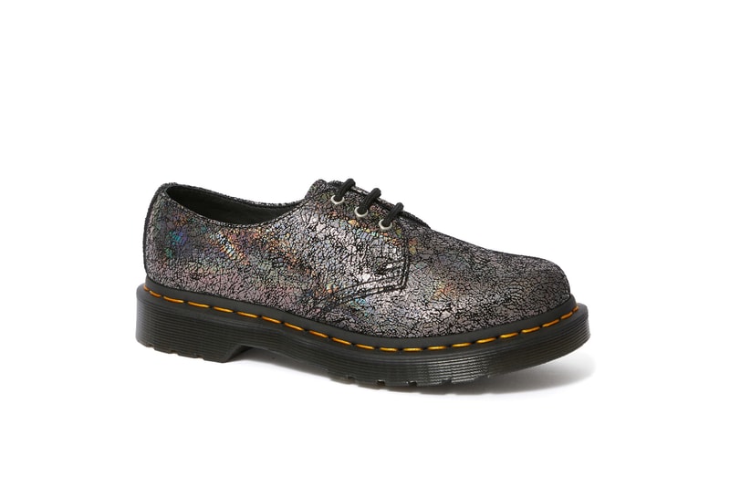 Dr. Martens Cracked Foil Boots Gold Collection Colorful Bold Metallic Texture Fall Winter Shoe