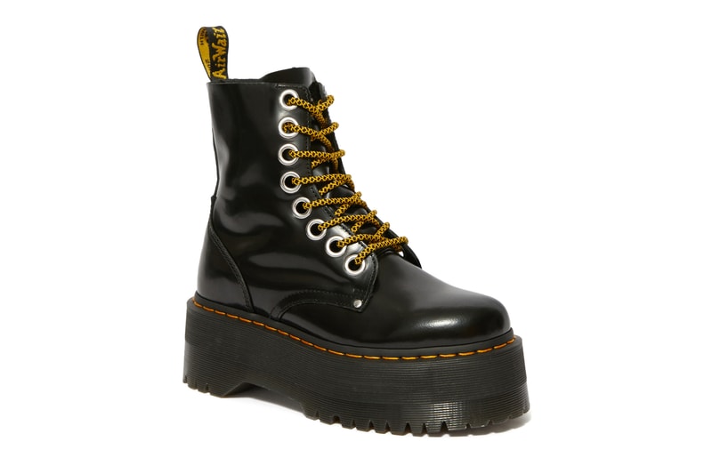 Dr. Martens Cracked Foil Boots Gold Collection Colorful Bold Metallic Texture Fall Winter Shoe