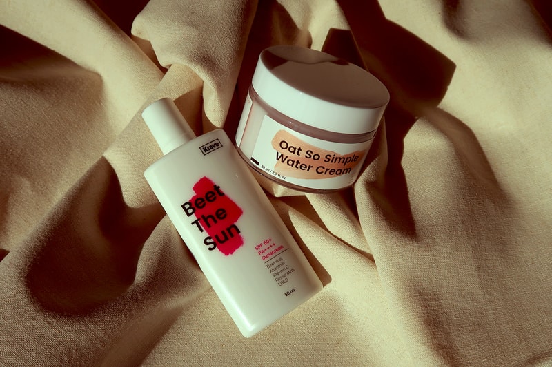 krave beauty korean sunscreen beet the sun oat so simple water cream review