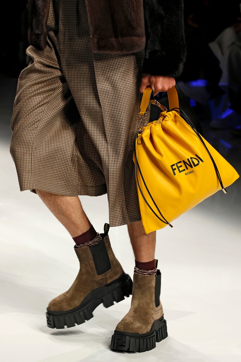 Fendi Fall/Winter 2020 Collection Drawstring Yellow