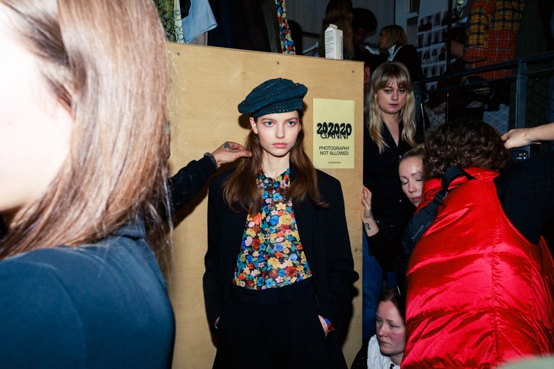 ganni copenhagen fashion week cphfw fall winter backstage runway ditte nicolaj reffstrup 