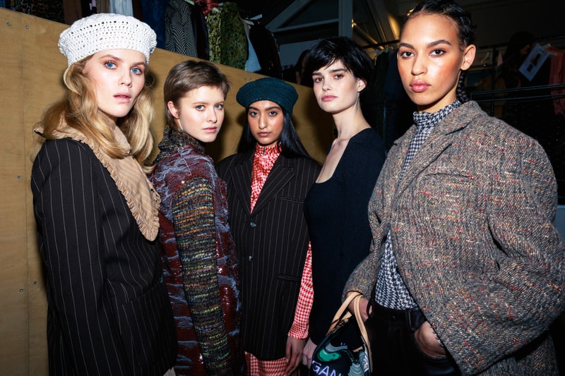 ganni copenhagen fashion week cphfw fall winter backstage runway ditte nicolaj reffstrup 