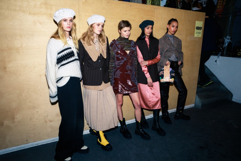 ganni copenhagen fashion week cphfw fall winter backstage runway ditte nicolaj reffstrup 