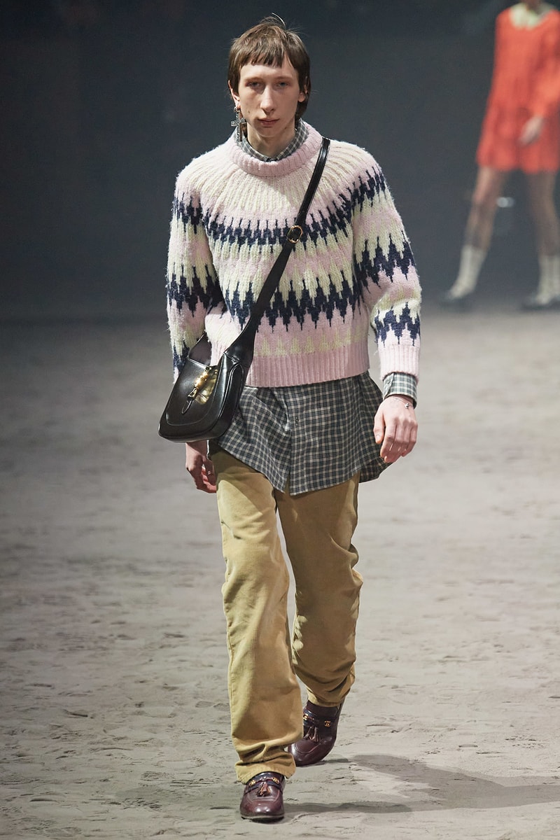 Gucci Fall/Winter 2020 Men's Collection Fair Isle Sweater