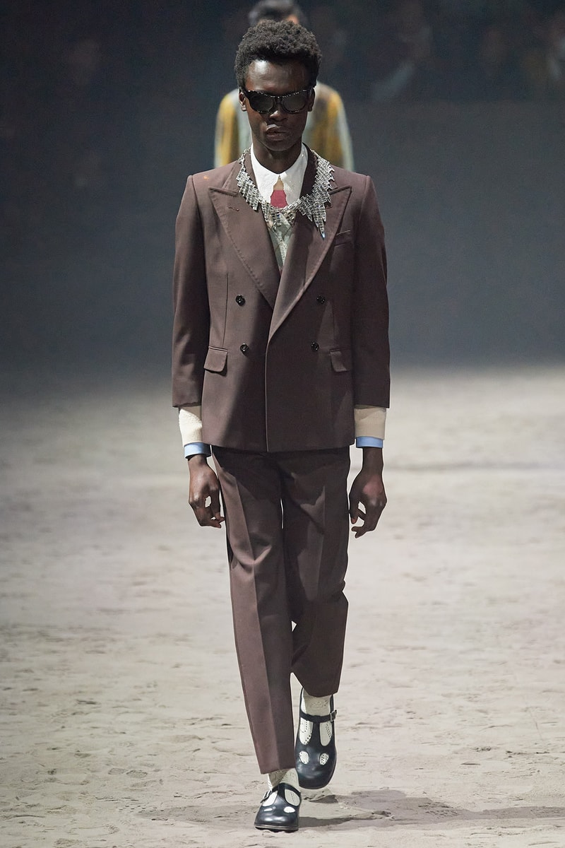 Gucci Fall/Winter 2020 Men's Collection Suit Brown