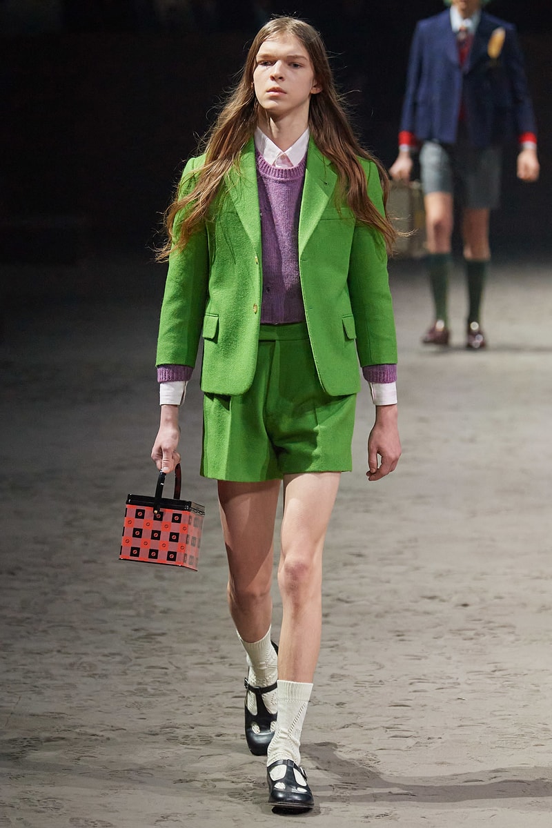 Gucci Fall/Winter 2020 Men's Collection Suit Green