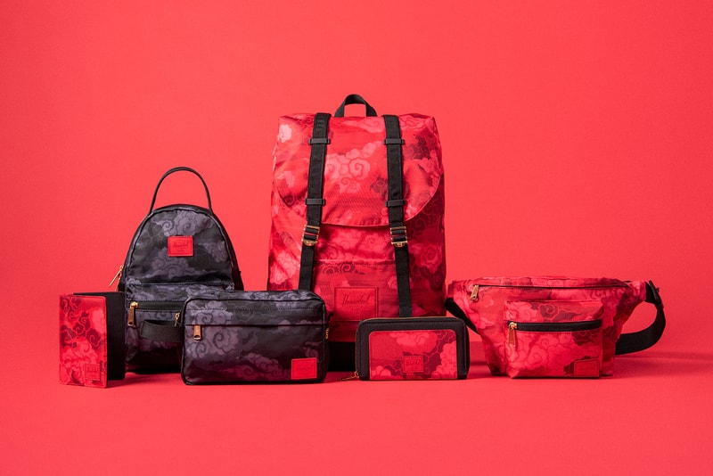herschel lunar new year collection red black bags backpacks