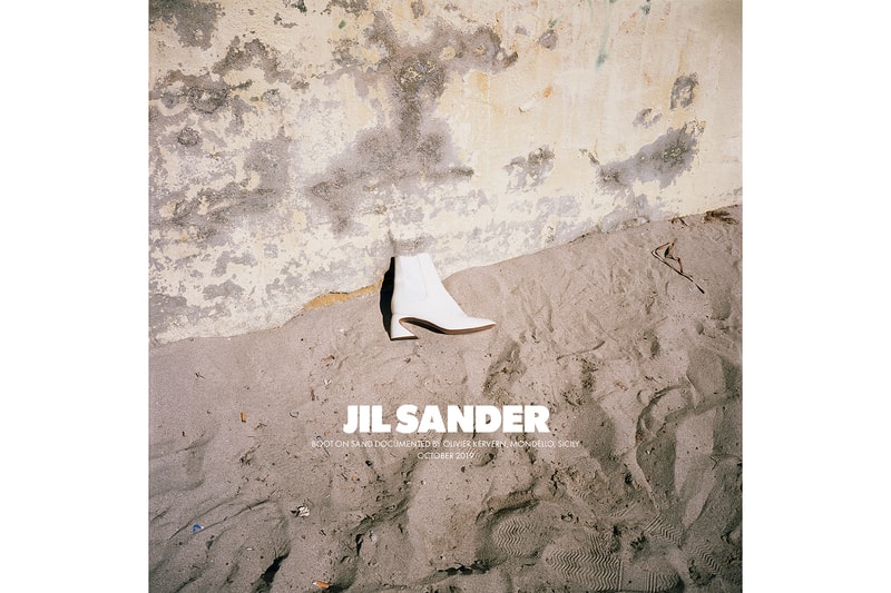 Jil Sander Spring/Summer 2020 Collection Campaign Ankle Boot White