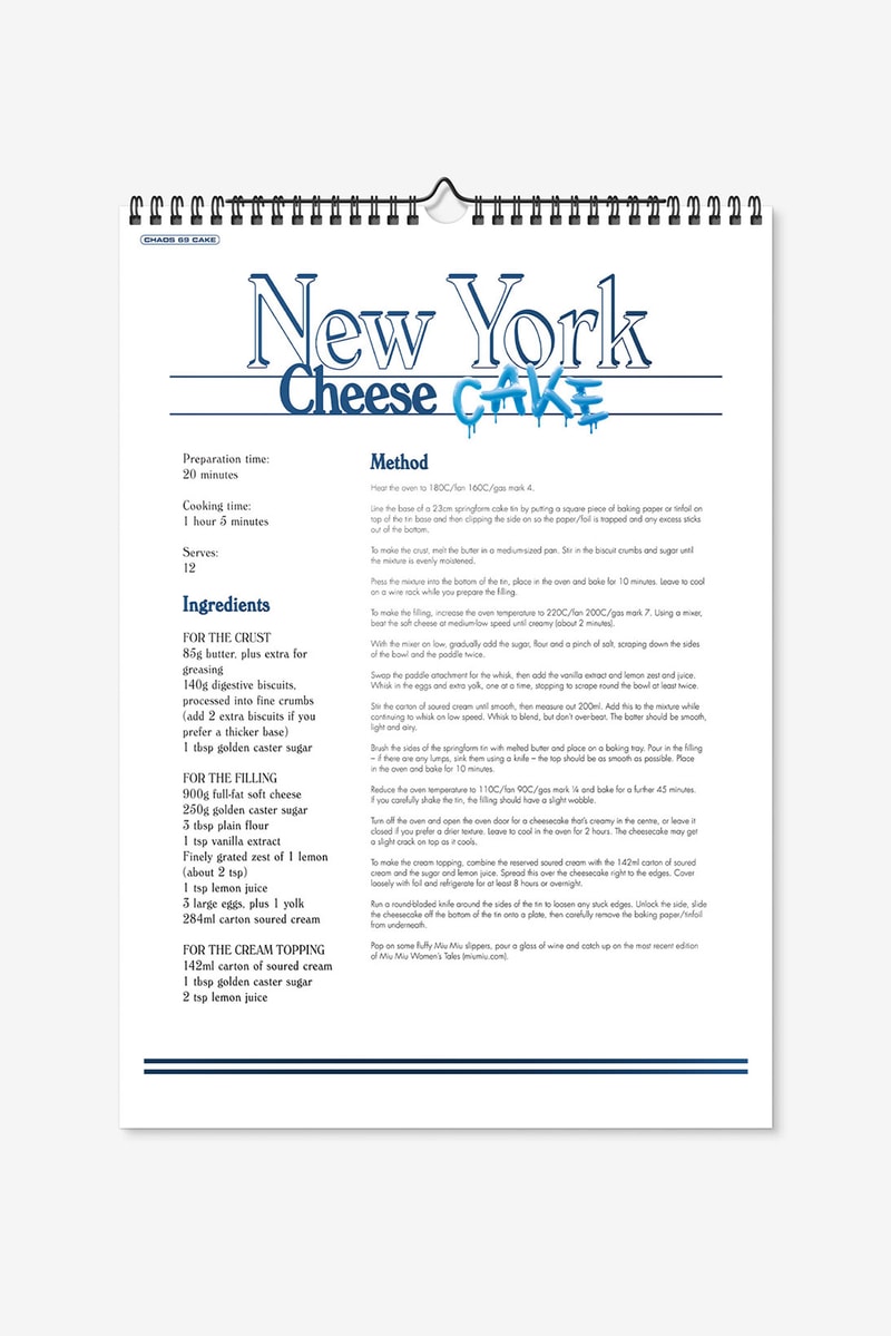 chaos sixtynine kendall jenner cara delevingne 2020 calendar cake recipes editorial