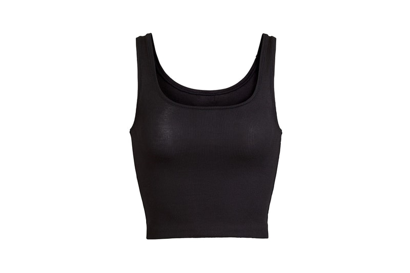 Kim Kardashian SKIMS Cotton Collection Rib Tank Soot