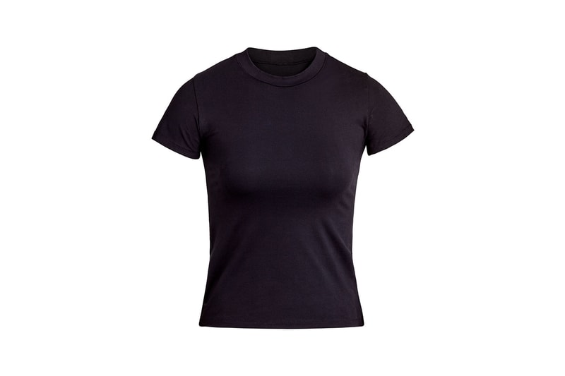 Kim Kardashian SKIMS Cotton Collection T-Shirt Soot