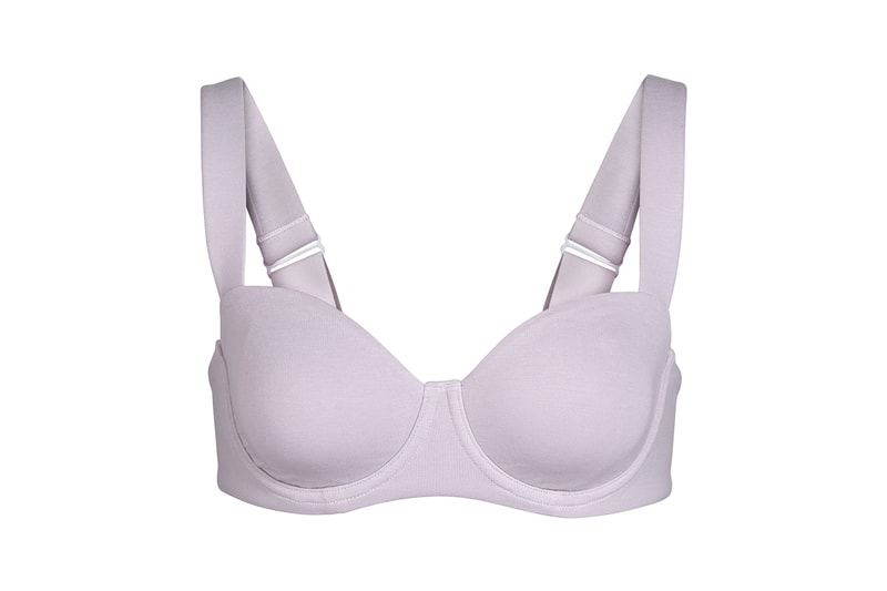 Kim Kardashian SKIMS Cotton Collection Balconette Bra Iris Mica