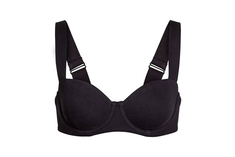 Kim Kardashian SKIMS Cotton Collection Balconette Bra Soot