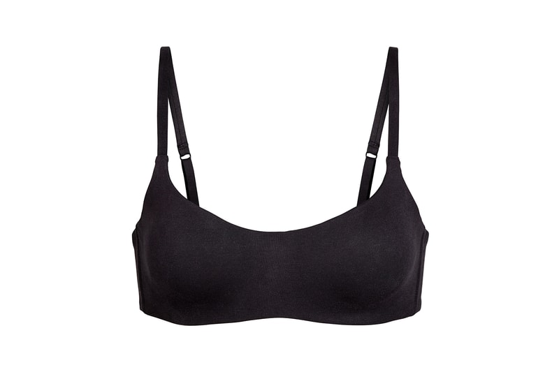 Kim Kardashian SKIMS Cotton Collection Molded Bra Soot