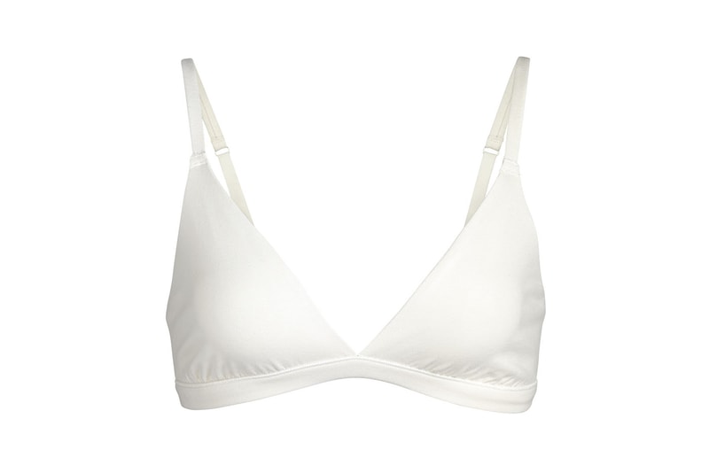 Kim Kardashian SKIMS Cotton Collection Triangle Bra Bone