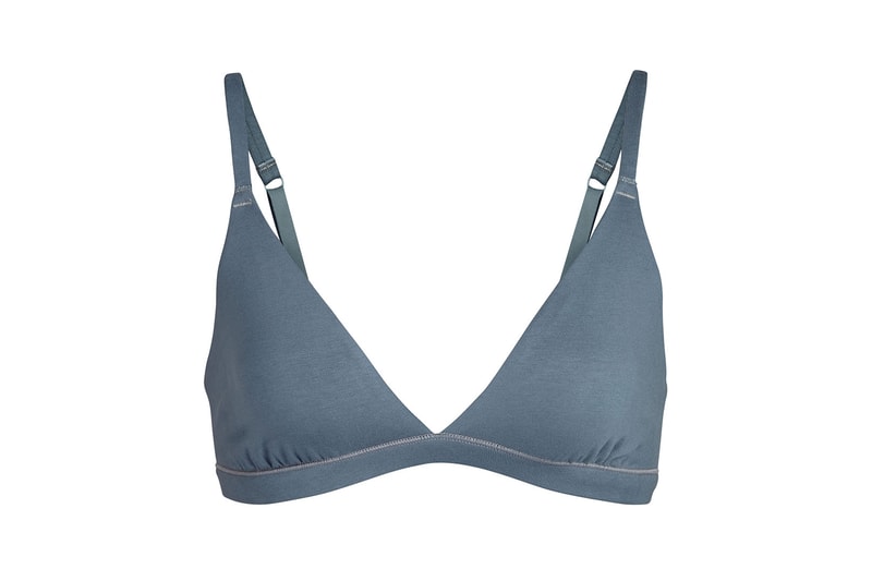 Kim Kardashian SKIMS Cotton Collection Triangle Bra Kyanite