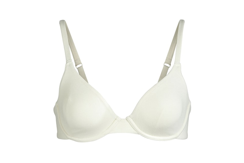 Kim Kardashian SKIMS Cotton Collection Underwire Bra Bone