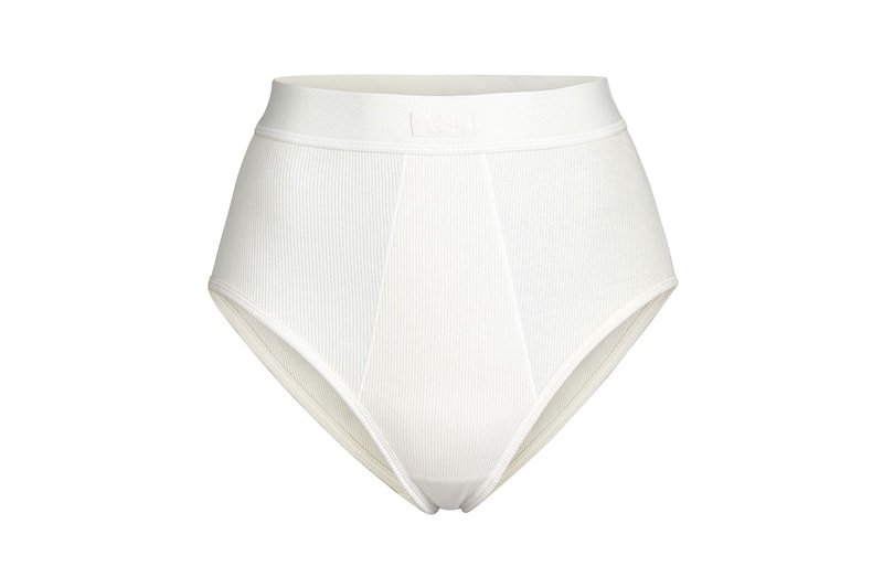 Kim Kardashian SKIMS Cotton Collection Brief Bone