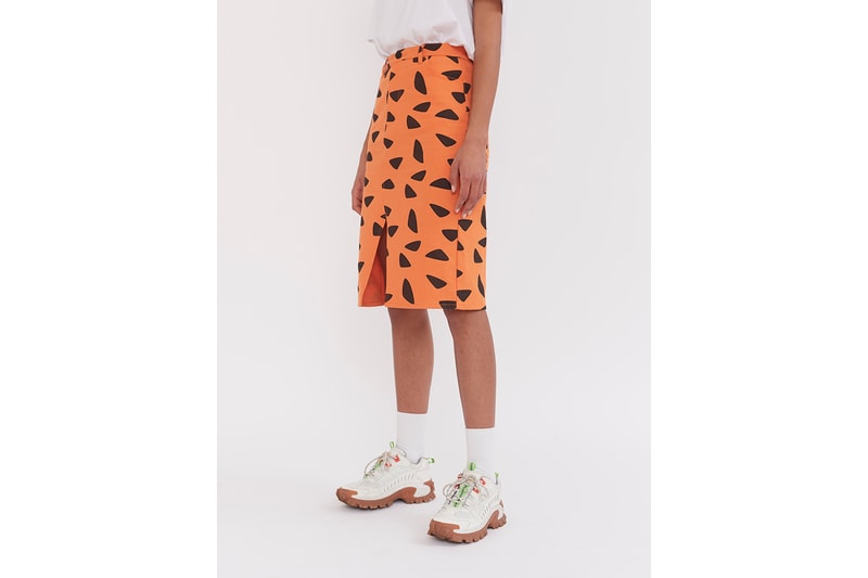 lazy oaf the flintstones collaboration cartoon network sweaters bomber jackets sweaters pants sneakers converse orange black jeans denim 