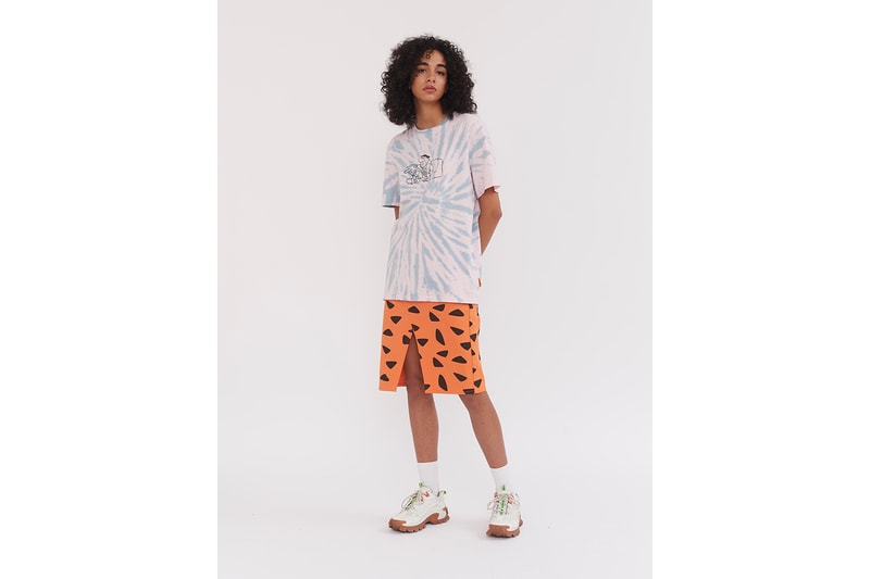 lazy oaf the flintstones collaboration cartoon network sweaters bomber jackets sweaters pants sneakers converse orange black jeans denim 