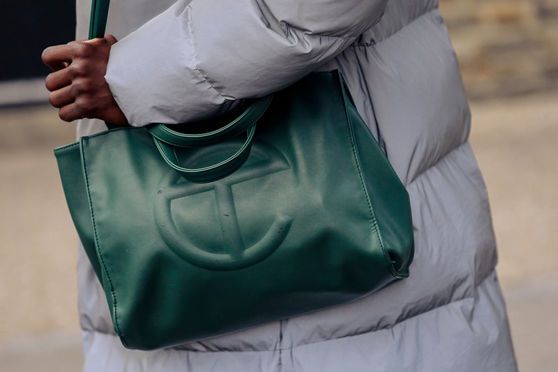London Fashion Week Men's Fall/Winter 2020 Street Style Telfar Shopping Bag