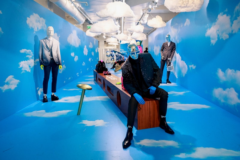 louis vuitton fall winter heaven on earth collection virgil abloh closer look blue wallets sneakers