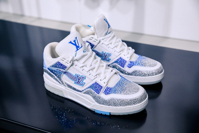 louis vuitton fall winter heaven on earth collection virgil abloh closer look blue wallets sneakers