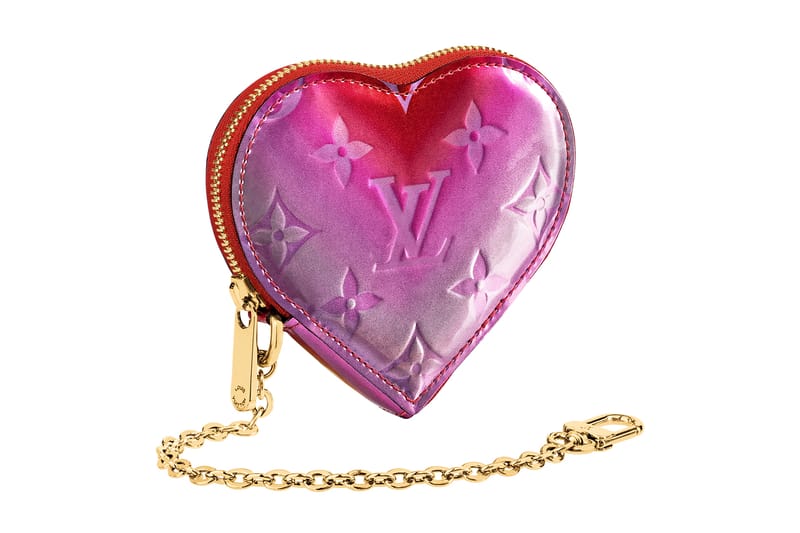 Louis Vuitton's "Metallic Pink/Red" Heart Coin Purse Is Love at First Sight