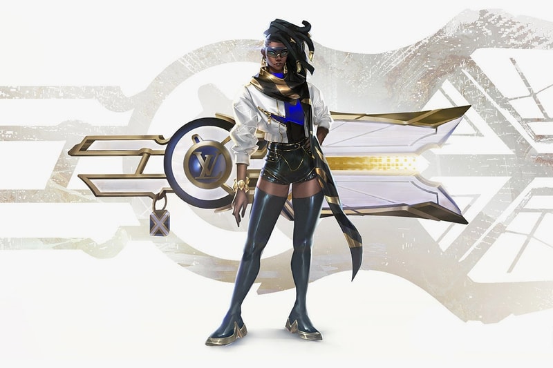 league of legends louis vuitton true damage senna prestige skin nicolas ghesquière riot games video instagram gold black relic cannon PBE