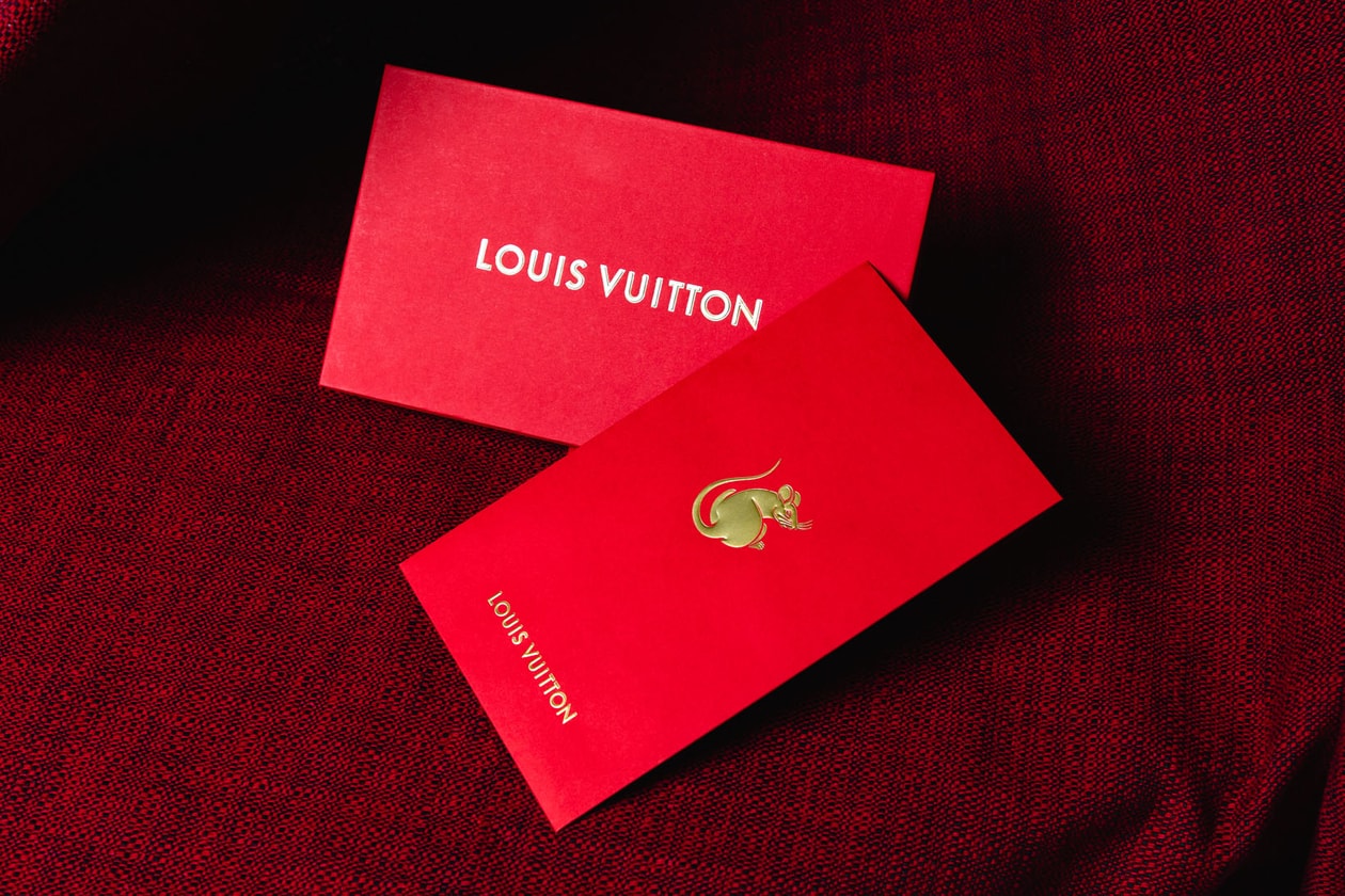 lunar new year red pockets envelopes hong bao lai see louis vuitton celine gucci