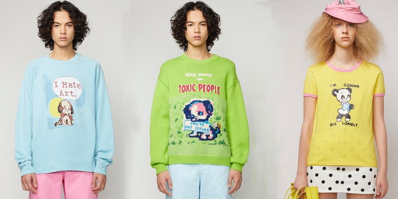 Marc Jacobs x Magda Archer Capsule Collection Harry Styles Dua Lipa Sweatshirt Knit
