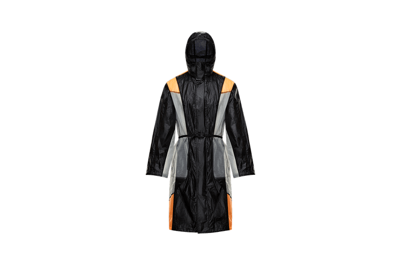 6 MONCLER 1017 ALYX 9SM Collection Nylon Coat Black Orange