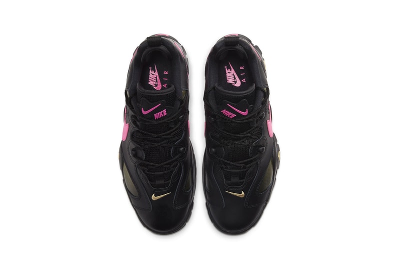 nike air barrage low black pink blast womens sneakers release