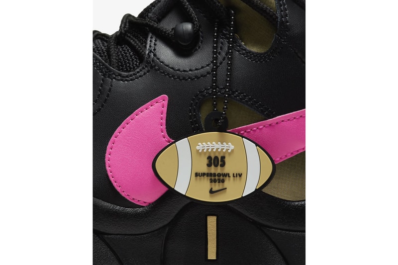 nike air barrage low black pink blast super bowl football womens sneakers release 