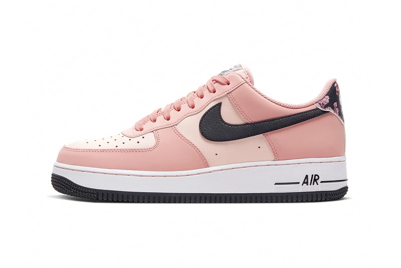 nike air force 1 07 limited edition sneakers japanese cherry blossoms pink white black shoes footwear sneakerhead