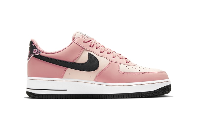nike air force 1 07 limited edition sneakers japanese cherry blossoms pink white black shoes footwear sneakerhead