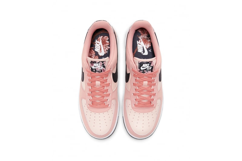 nike air force 1 07 limited edition sneakers japanese cherry blossoms pink white black shoes footwear sneakerhead