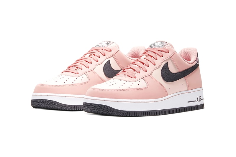 nike air force 1 07 limited edition sneakers japanese cherry blossoms pink white black shoes footwear sneakerhead