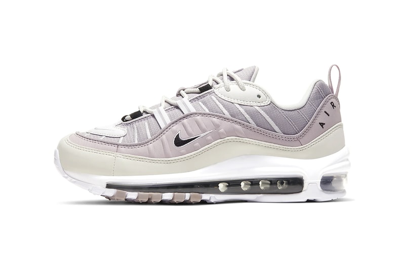 nike air max 98 womens sneakers pastel purple silver lilac white shoes footwear sneakerhead