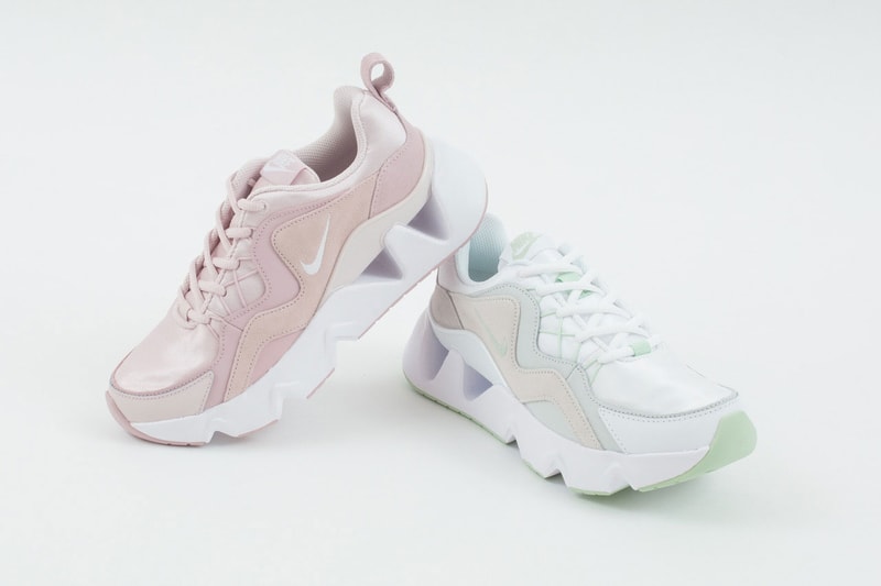 nike ryz 365 chunky sneakers pastel pink mint womens sneakers